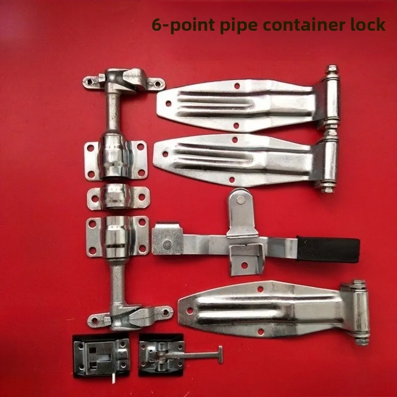 Container six-point lock, truck compartment hinge lock accessories, warehouse rail type van, rear door tester lock