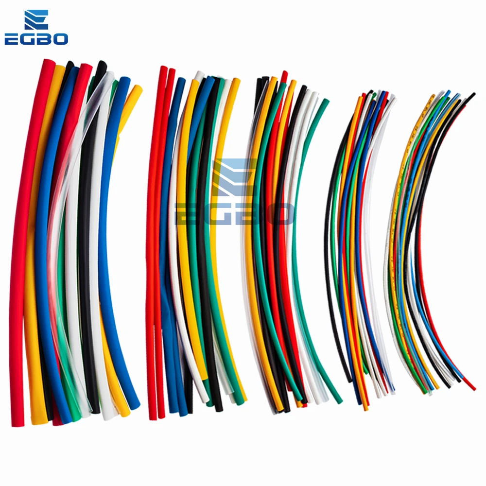 Jednostka elektryczna 70 szt. Ognioodporne trwałe 7 w różnych kolorach kolorów 2:1 zestawy rurka termokurczliwa poliolefinowych