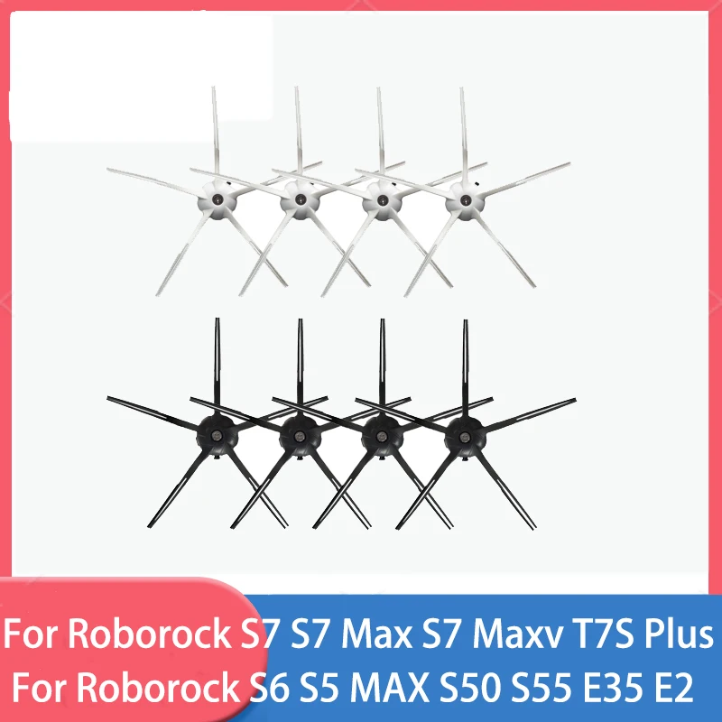 Side Brush for Roborock S5, S5 Max, S6 MaxV, S6 Pure, E4, E5, S51, S52, S55, S7, S70, S7Max, T7S, T7S Vacuum Cleaner Robot Parts