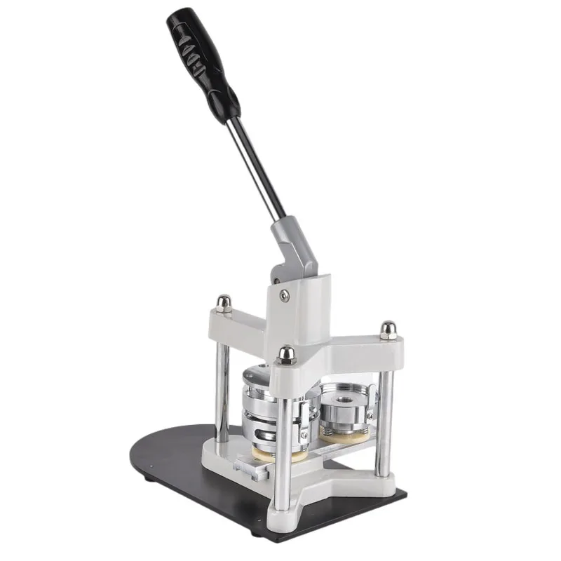 %^Manual Grade Tripod Aluminum Button Badge Making Machine Includes Molds Manual Pressing Machine 30pcs/min Production Capacity