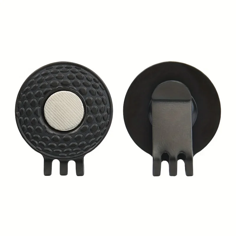 2pcs Golf Magnetic Hat Clips Accessories for Visor Securely Attaches Ball Marker Play (Markers Not Included)