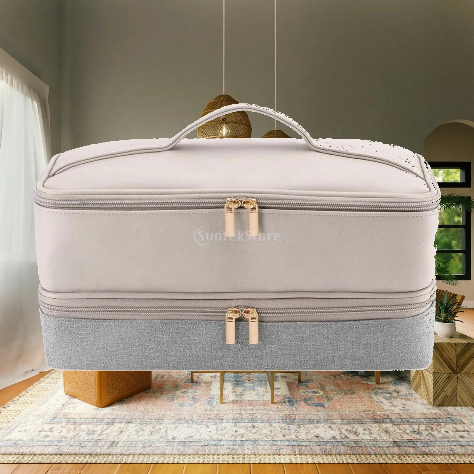 Travel Carry Case for Hair Dryer Large Hair Accessories Storage Bag for Curling Iron, Straightener, Hair Curler and Attachments