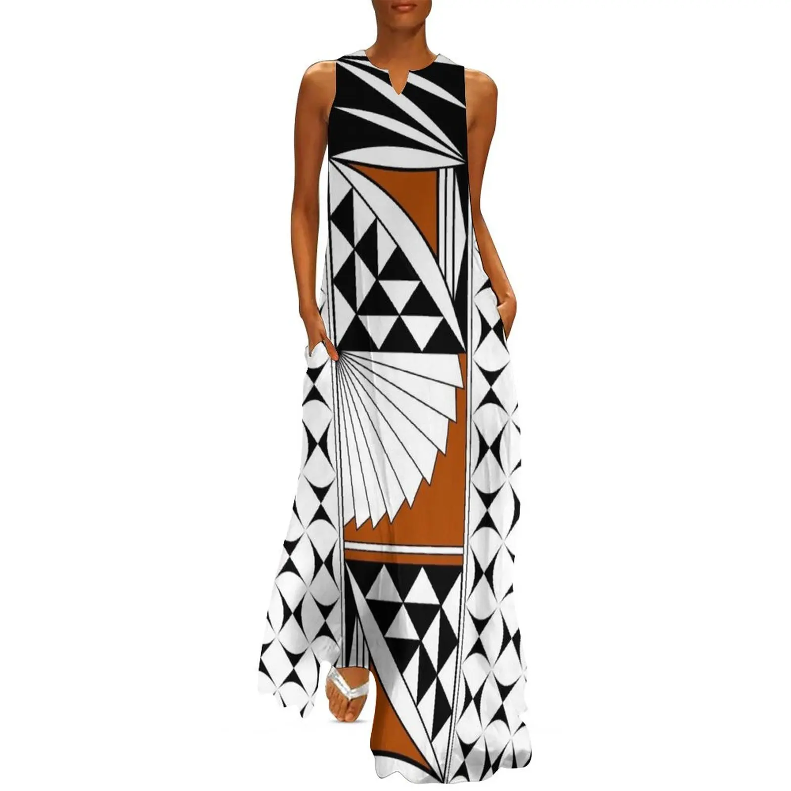 

Southwest Native Sunrise Long Dress party dress women elegant luxury women"s clothing korea stylish beach dresses summer clothes