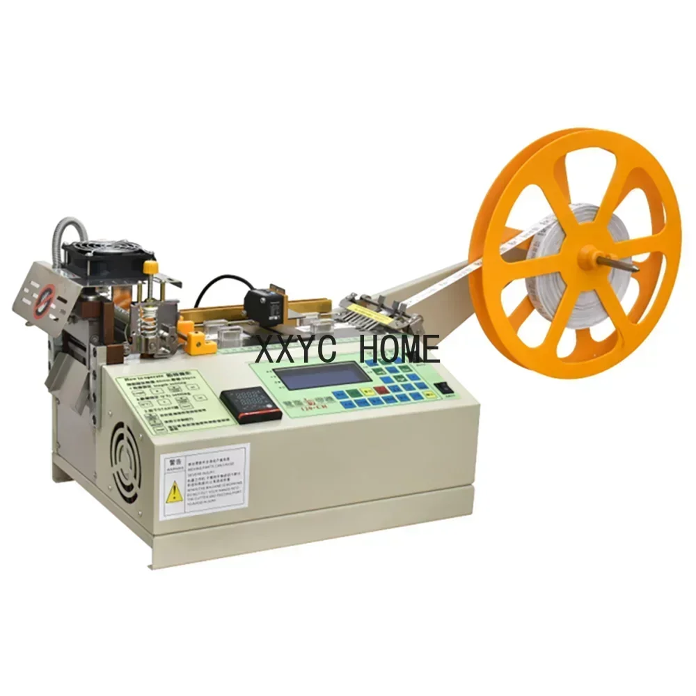 120 Electronic Eye Cold and Hot Cutting Infrared Positioning Trademark Cutting Machine  Trademark Tape Woven Label Cloth Label