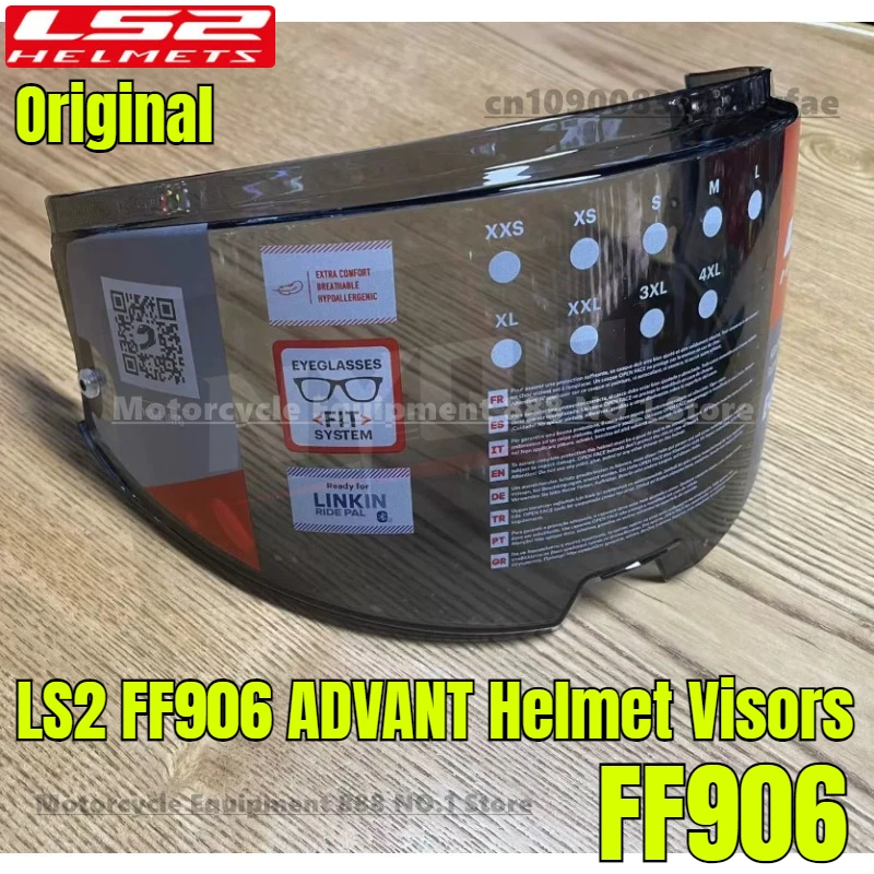 

Original LS2 FF906 ADVANT Helmet Lenses, ff906 motorcycle Helmet Transparent Lens Black Sun Visor,Helmet Accessories