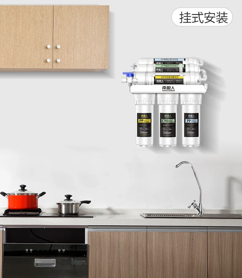 منقي مياه Nanjiren مكون من 6 مراحل فائق الترشيح، فلتر صنبور المطبخ للشرب المباشر، فلتر مياه منزلي FA #3