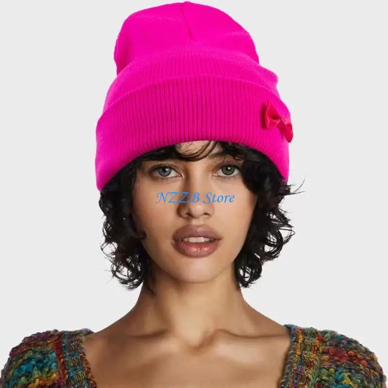 

T21F Autumn Winter Beanie Hat Girls Womens Thin Knitted Hats Skullies Unisex