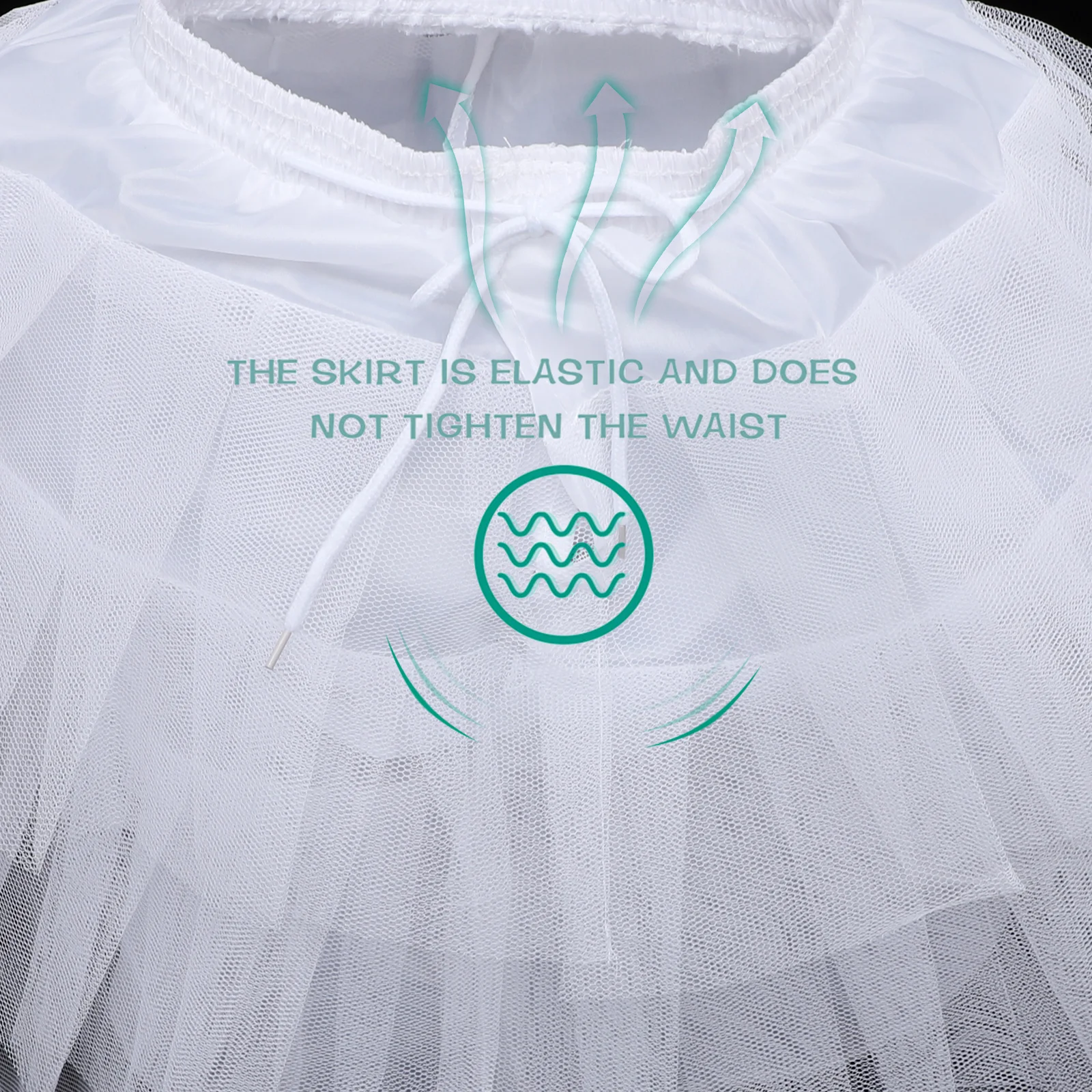 

Dress Petticoat Underskirt for Wedding Prom Banquet Cosplay Fine Workmanship Comfortable All Day Wear Wedding Dress