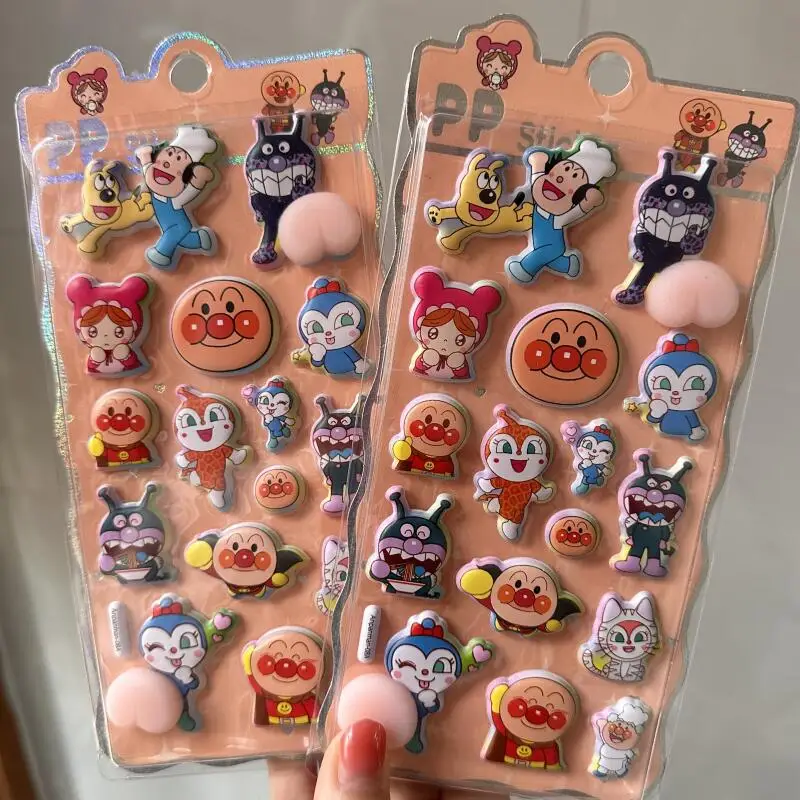 

Anpanman Cartoon Anime Peripheral Stickers Diy Toy Pinch Music Creative Decompression Stickers Birthday Gifts for Boys and Girls