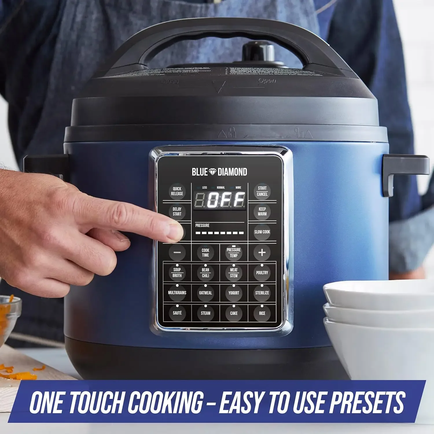 سيراميك غير لاصق، طنجرة ضغط كهربائية 16 في 1 6 كيو تي، طباخ بطيء، طباخ أرز، صانع زبادي، مقلي، باخرة والمزيد، برنامج