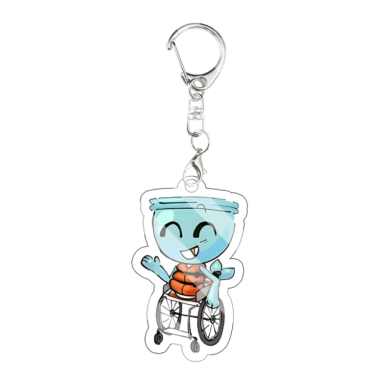 Dandy World Game Acryl-Schlüsselanhänger Shrimpo Vee Pebble Anime Rucksack-Anhänger Doppelseitige Charaktere Kawaii Schlüsselring Geburtstagsgeschenk – Detail 16