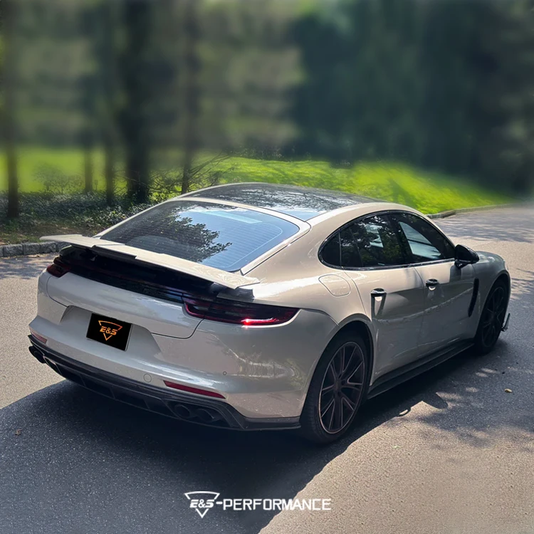 Car Body Kit Modification for Porsche Panamera 971 Upgrade to Carbon Fiber Body Kit Front Lip Rear Diffusers Side Skirts Bodykit