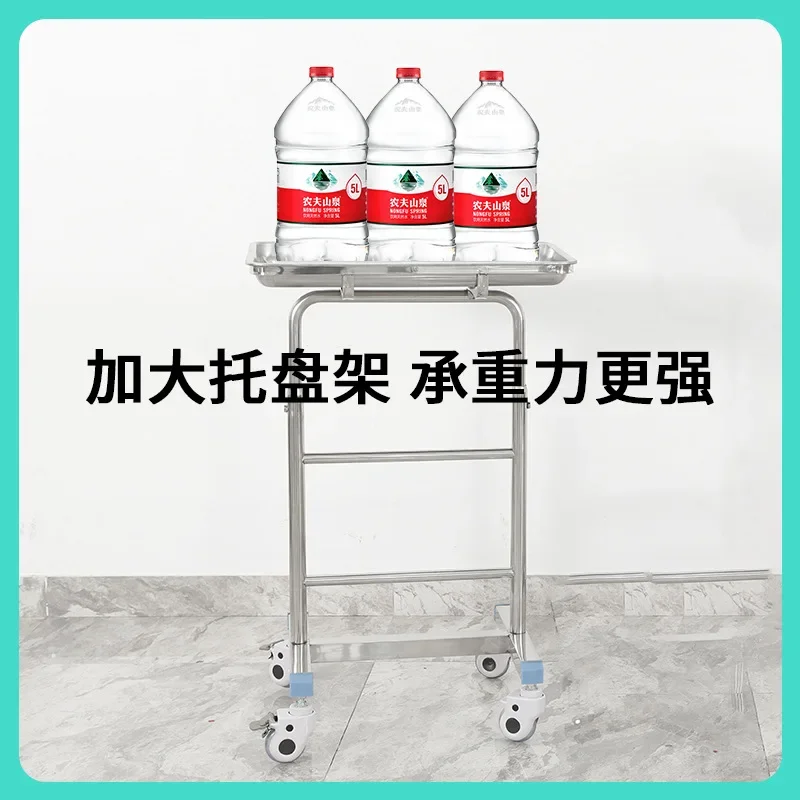 Both sides of the tray cart with trash can, medical surgical instrument tray lift frame, cross-bed operating trolley