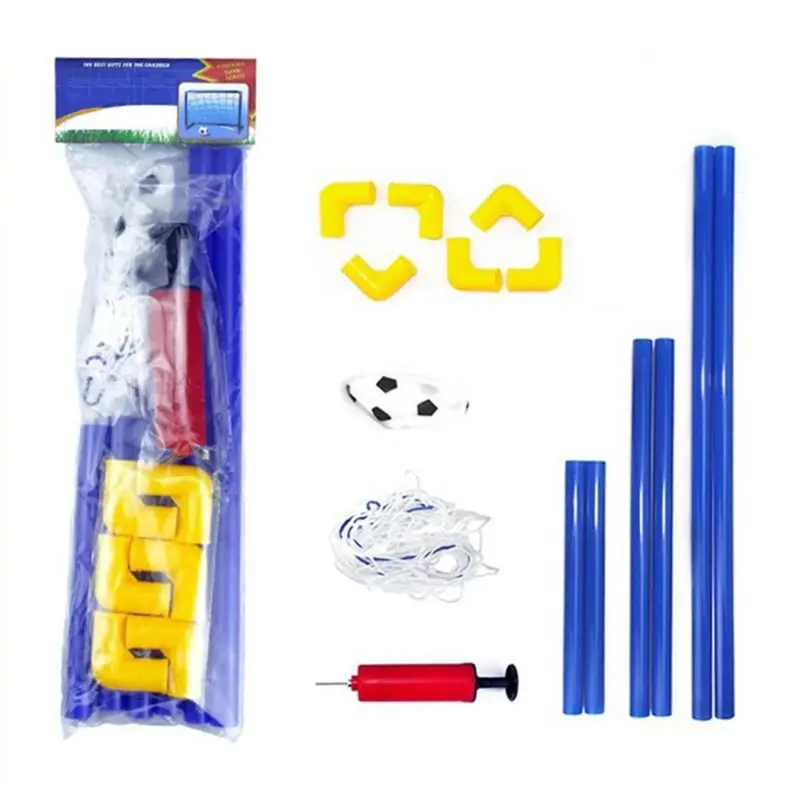 77HD Mini porta da calcio per bambini Set Rete palla da interno per cortile con pompa Set da porta da calcio pieghevole Sport