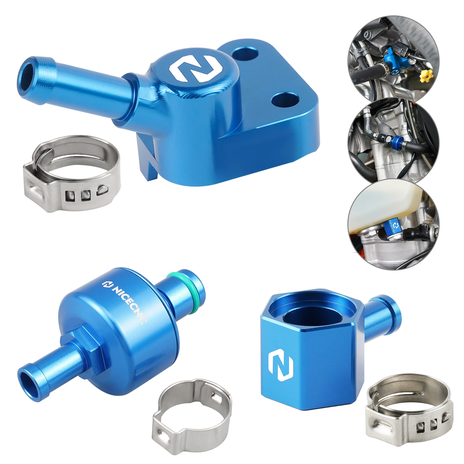 

For Husqvarna FC FX 250 350 450 FE 350 501 S 2020-2022 For KTM GASGAS Fuel Line Oil Tank Filter Rail Connector Kit Motocross