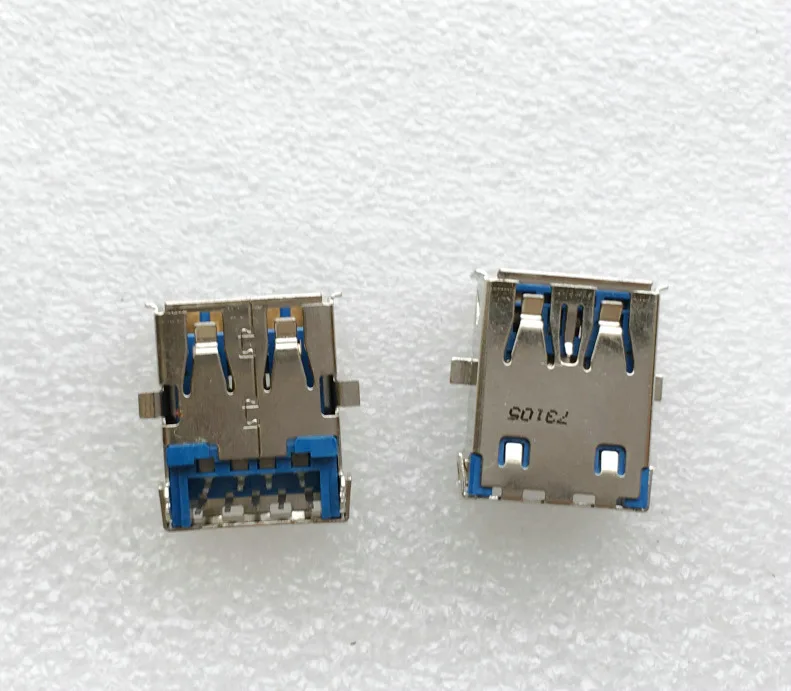 For Imported Laptop USB 3.0 Female Socket Roll Mouth Sink Plate Type Lenovo Dell USB 3.0 Female Socket Port