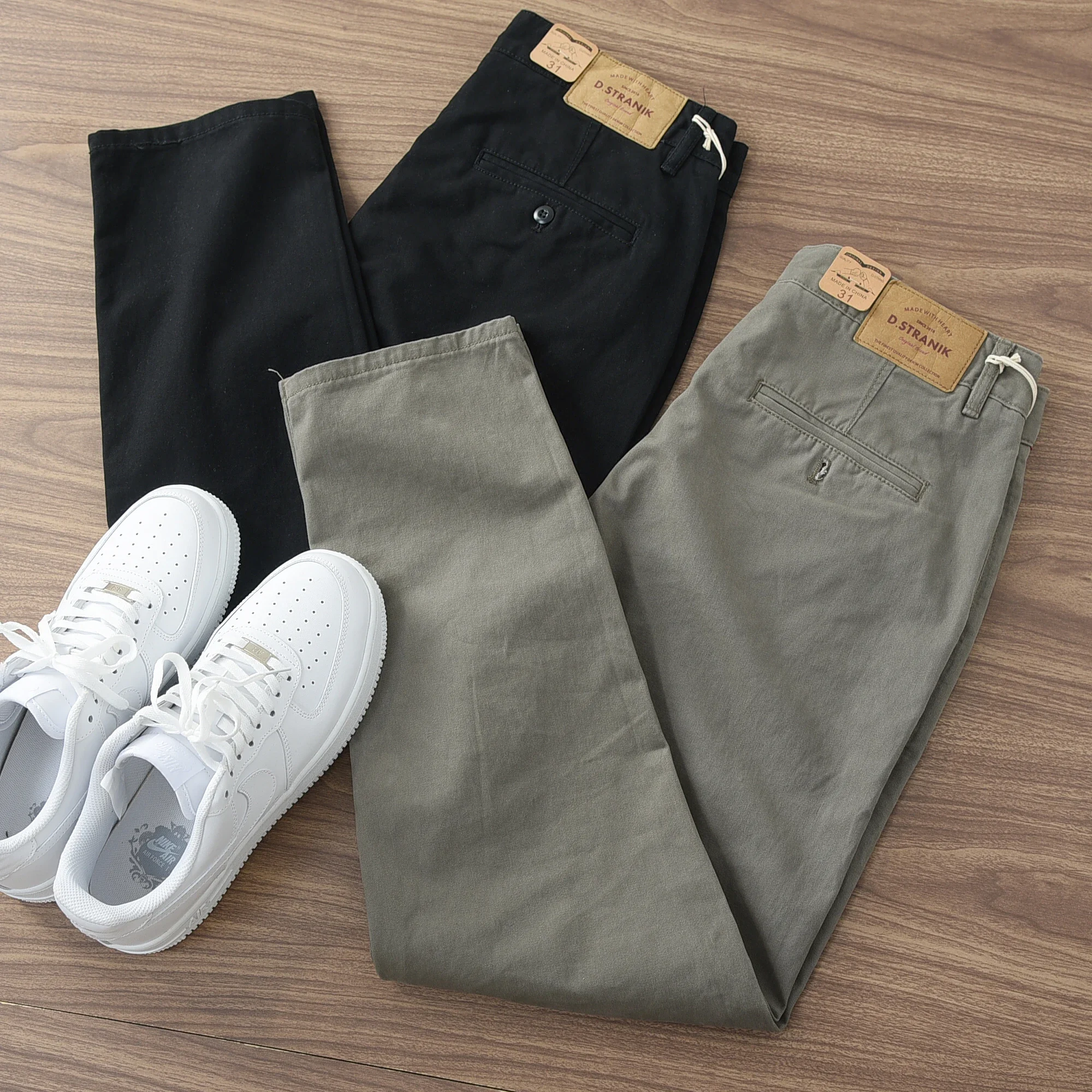 

2023 Autumn And Winter New Retro 100% Cotton Wash Men's Fashion Cargo Pants Loose Fashion Straight Casual Pants