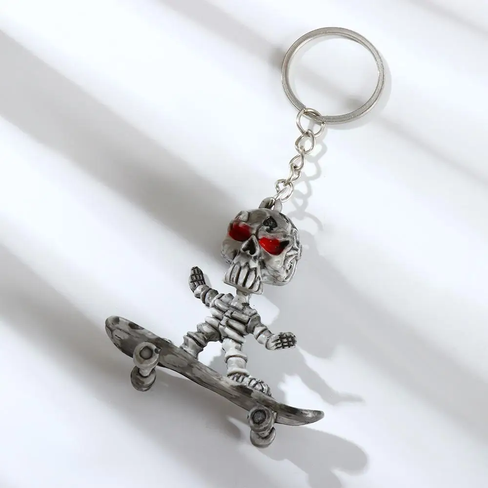 Simple Gift Car Skeleton Keychain Cool Skull Horror Skeleton Skull Key Rings Skeleton Pendant Cranial Keychain Skull Keyring