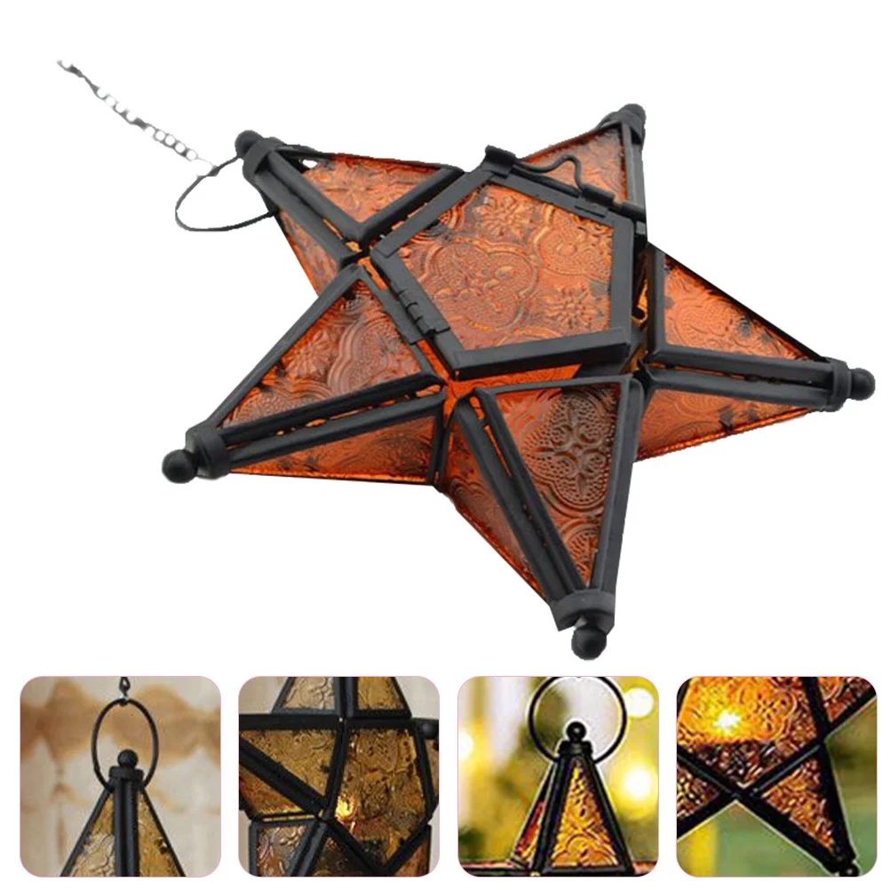 

Tea Lights Candlestick Holder Glass Tealight Candlesticks Hanging Star Centerpiece