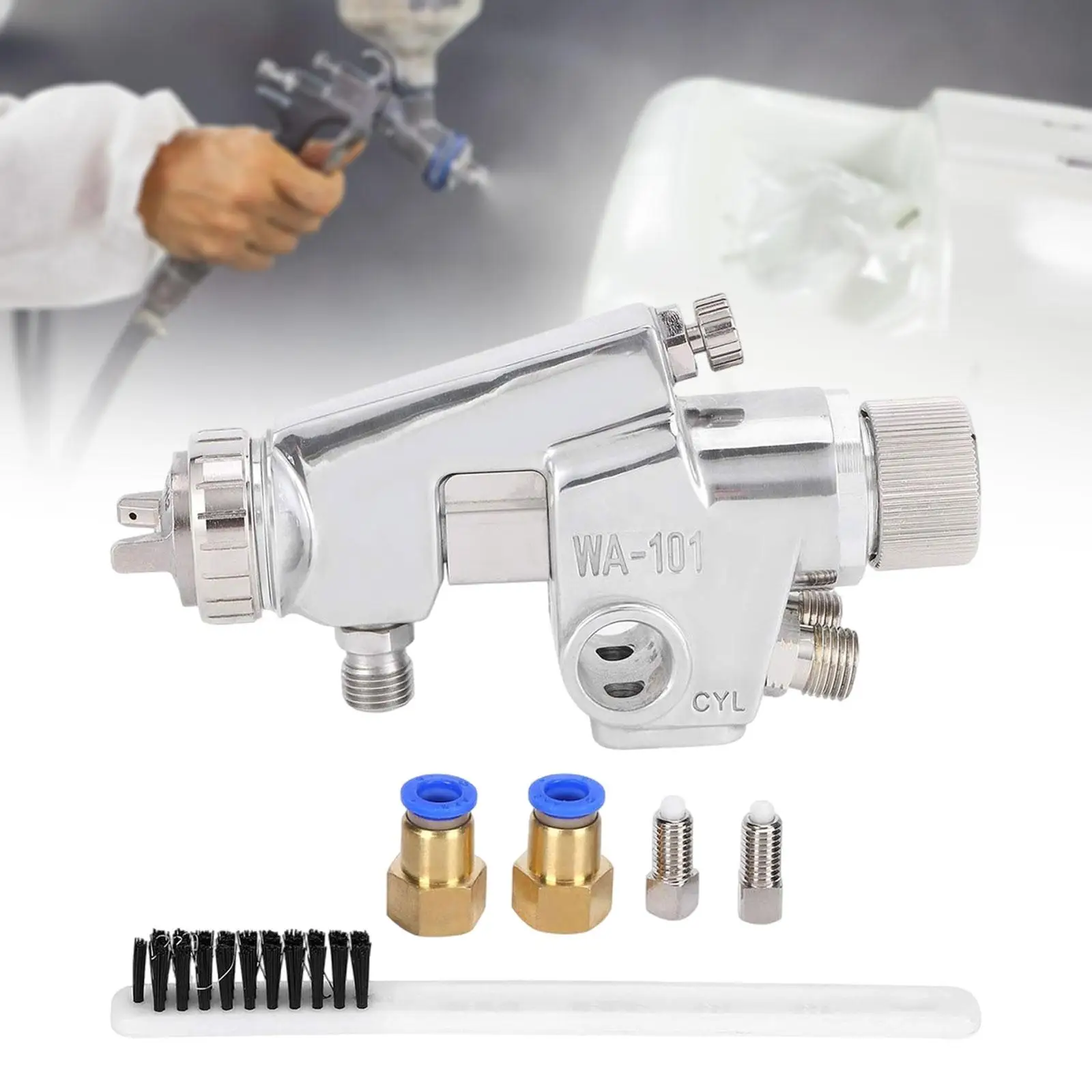 Pneumatic Paint Sprayer Practical Adjustable 20cm Spraying Distance Paint Spraying Machine for Walls Fence Furniture Garden Car