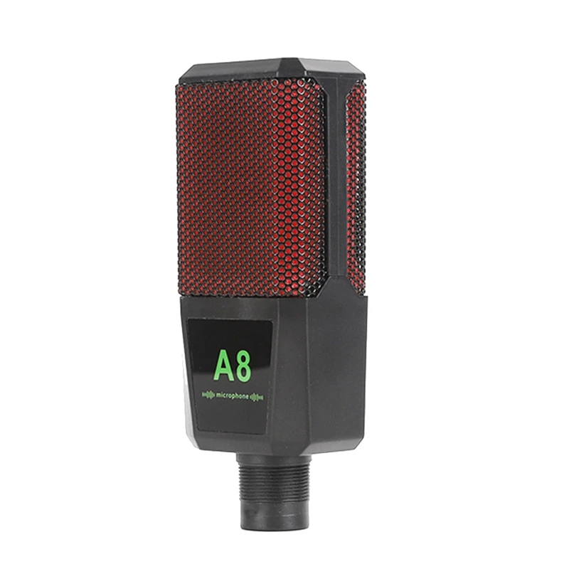 【جديد】 ميكروفون مكثف USB A8، ميكروفونات استوديو بودكاست مع دعامة للكمبيوتر الشخصي