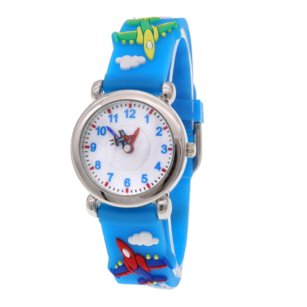 أزياء جديدة ملونة الكرتون الطالب والأطفال ووتش الكوارتز الساعات الإلكترونية ووتش الصبي هدية