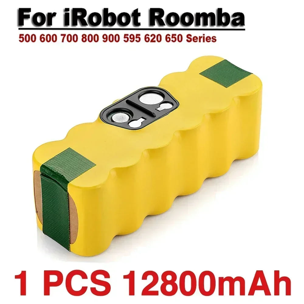 

12800mAh 14.4V Vacuum Cleaner Battery for iRobot Roomba 500 600 700 800 900 Series 510 530 550 650 770 780 790 870 880 960 980