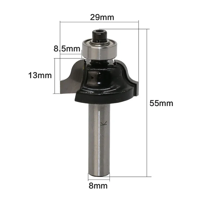1pc 8" Shank High Quality Roman Ogee Edging and Molding Router Bit Wood Cutting Tool woodworking router bits