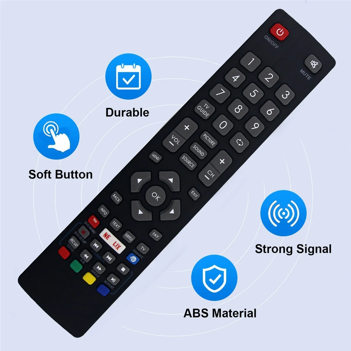 New BLF/RMC/0008 DH-2098 Remote for Blaupunkt HD Freeview TV BLFRMCO008 32-138M-GB-11B4EGDPX-UK 32/148M-GB-11B-EGPX-UK