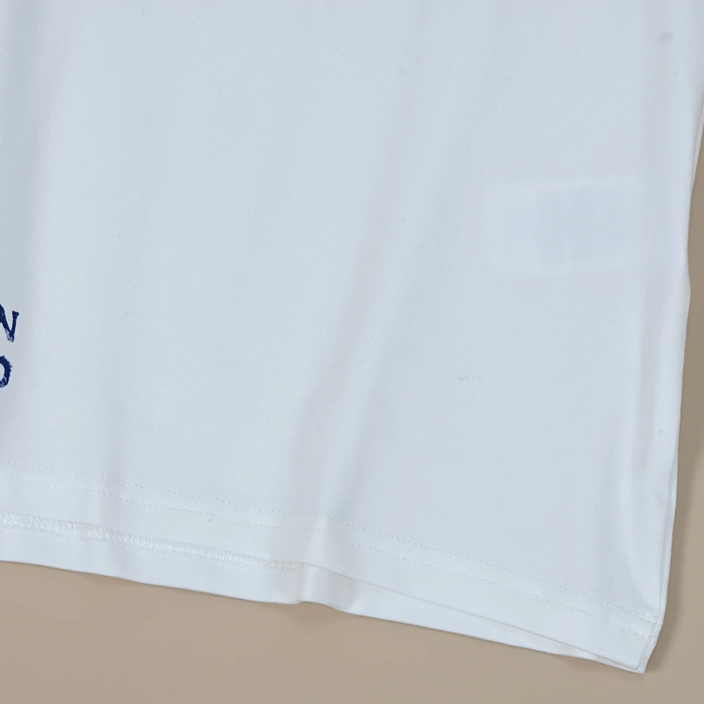 Letnia nowa damska koszulka z okrągłym dekoltem, nadrukiem gumowym, luźny krój, odprowadzająca wilgoć, kreatywny design.