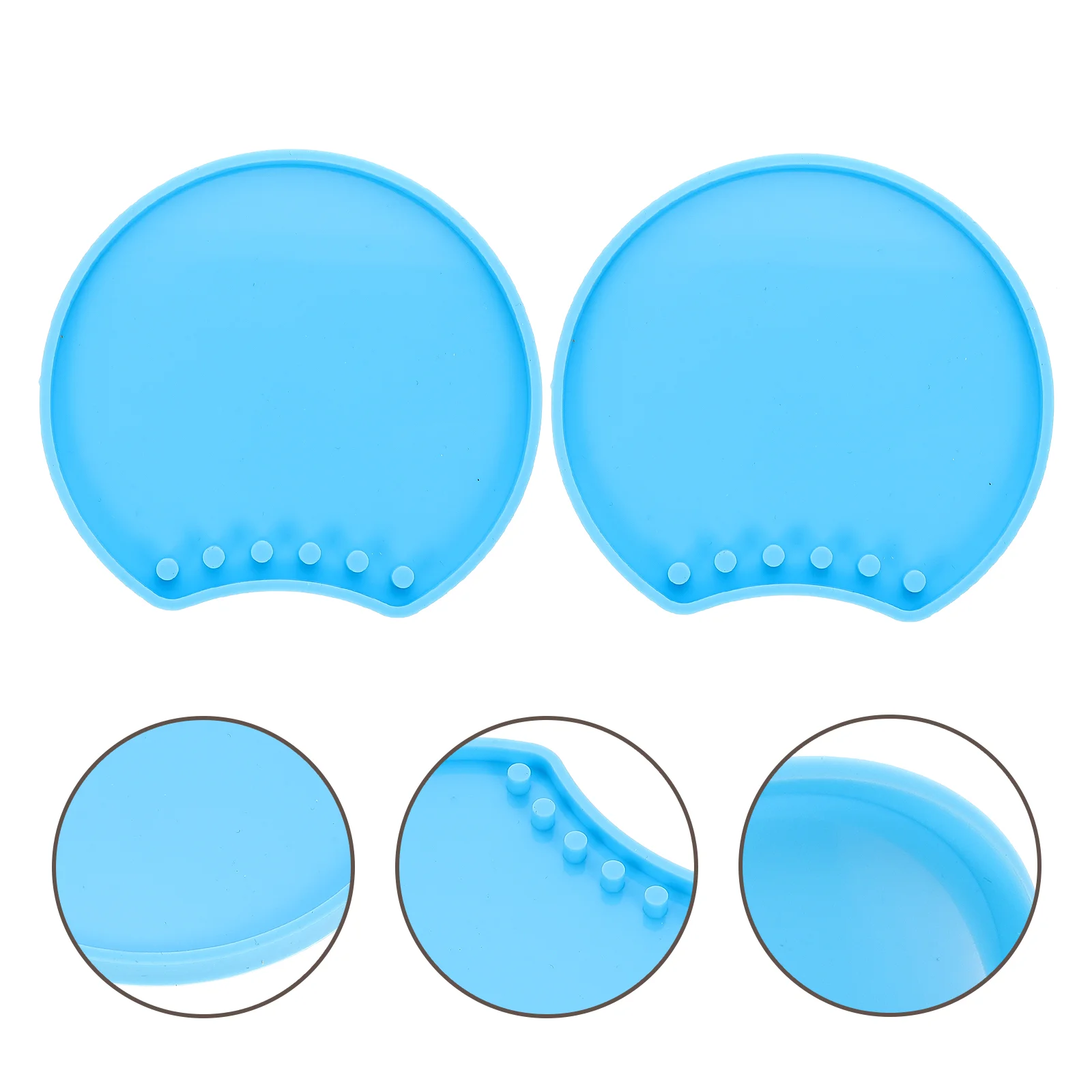 2 Pcs Computer Mouse Hairpin Epoxy Mold Handicraft Resin Filling Headband Sky-blue