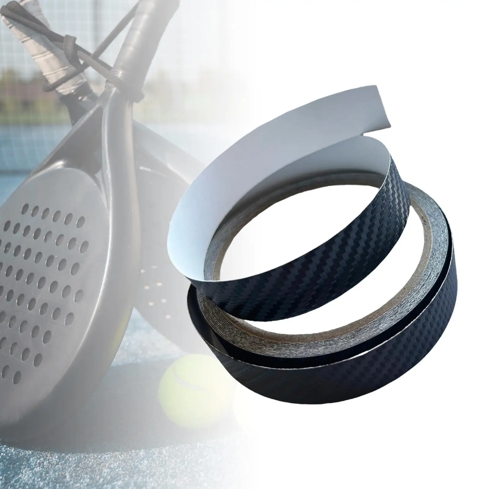 Pickleballs Paddle Edge Tape,Paddle Head Tape,Sticky Racquet Edge Protector Wear Resistant Practical Edge Protection Tape