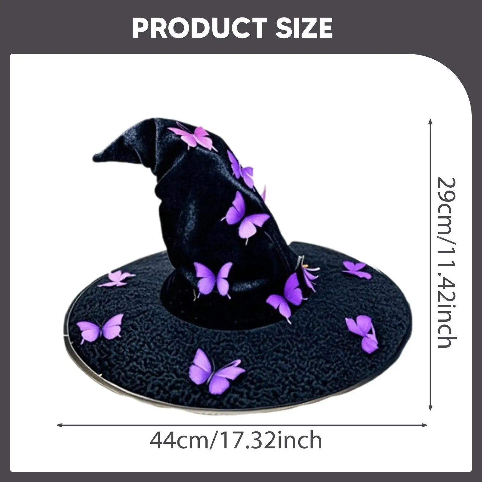 할로윈 마녀 모자 여성 장식 성인 모자 카니발을위한 마녀 의상 모자