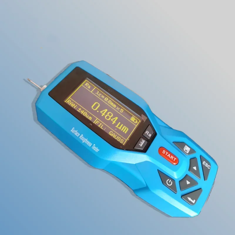 جهاز اختبار خشونة السطح الرقمي المحمول KR221 بطارية ليثيوم USB لمدة عام واحد لقياس بطارية الماكينة تتضمن كابلًا #3