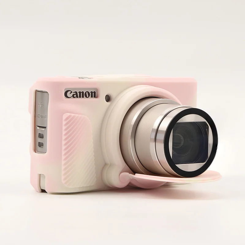 Coque Silicone Protection Canon PowerShot SX740 SX730 HS - Étui Souple Anti-Choc Et Anti-Rayures Rose Gelée Par Be In Your Mind