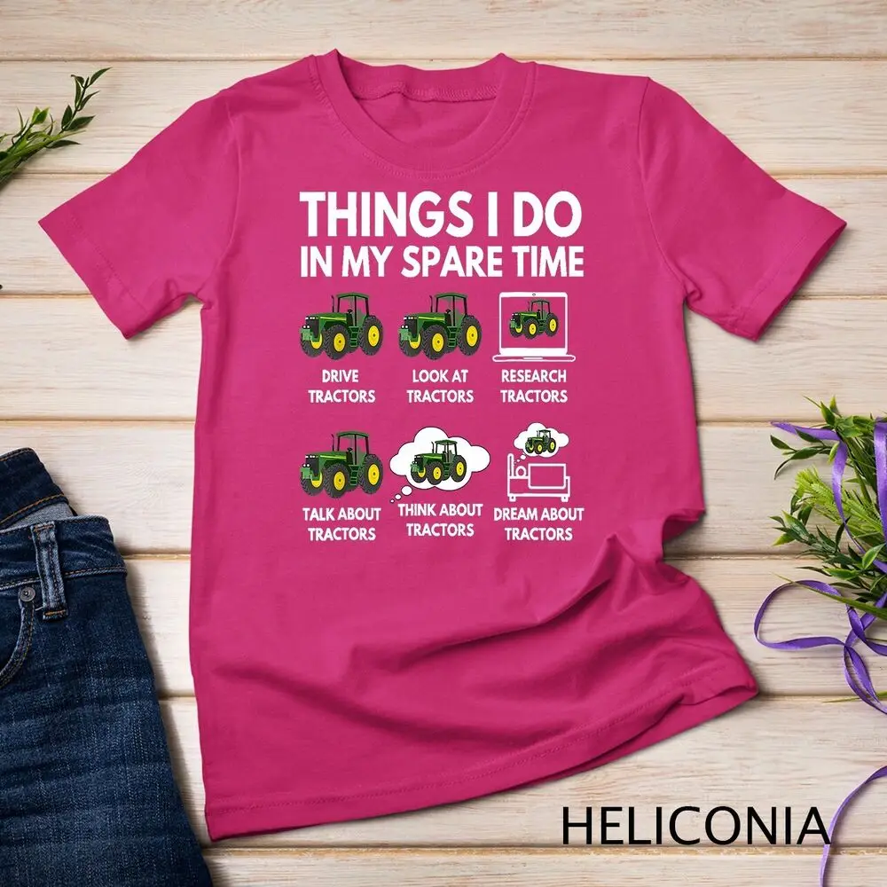 Unisex T-shirt, Coisas que faço no meu tempo livre, Agricultor e presente agrícola