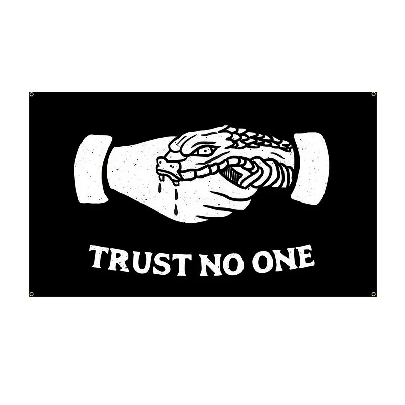 

Гобелен с флагом «Траст, нет один», эстетический настенный декор, настенное крепление, домашний офис, декор для спальни