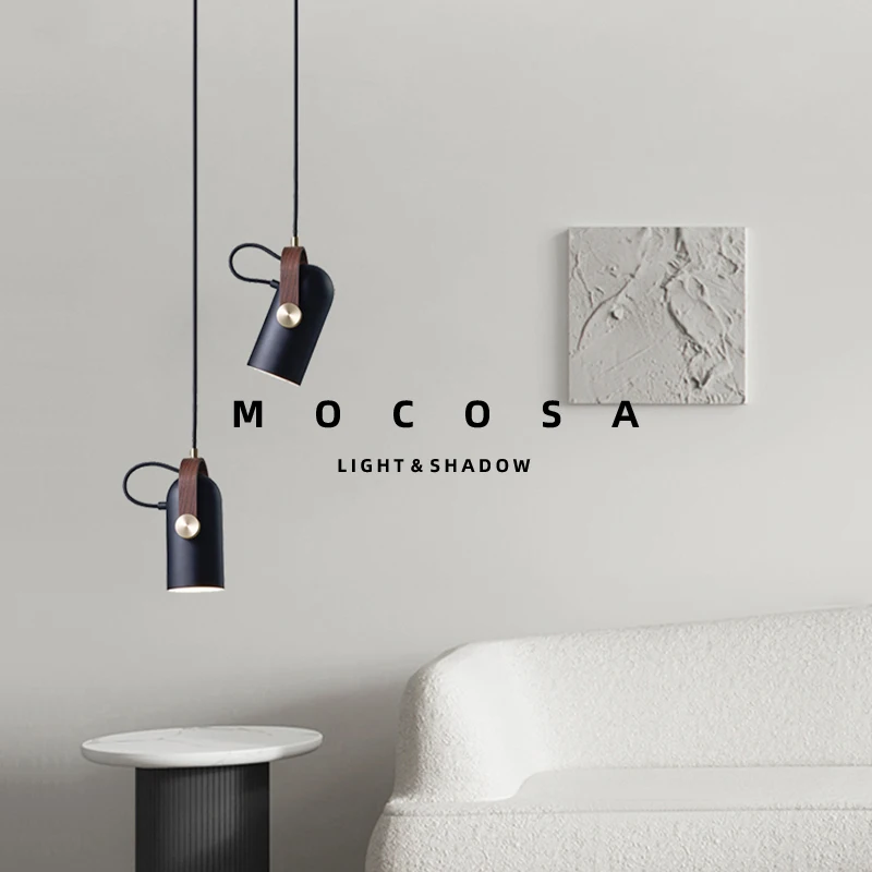 Modern LED Hanging Lamp Bar Front Desk Clothing Store Lights Bedroom Bedside Lamp Study Dining Room Lights Simple Nordic Pendant