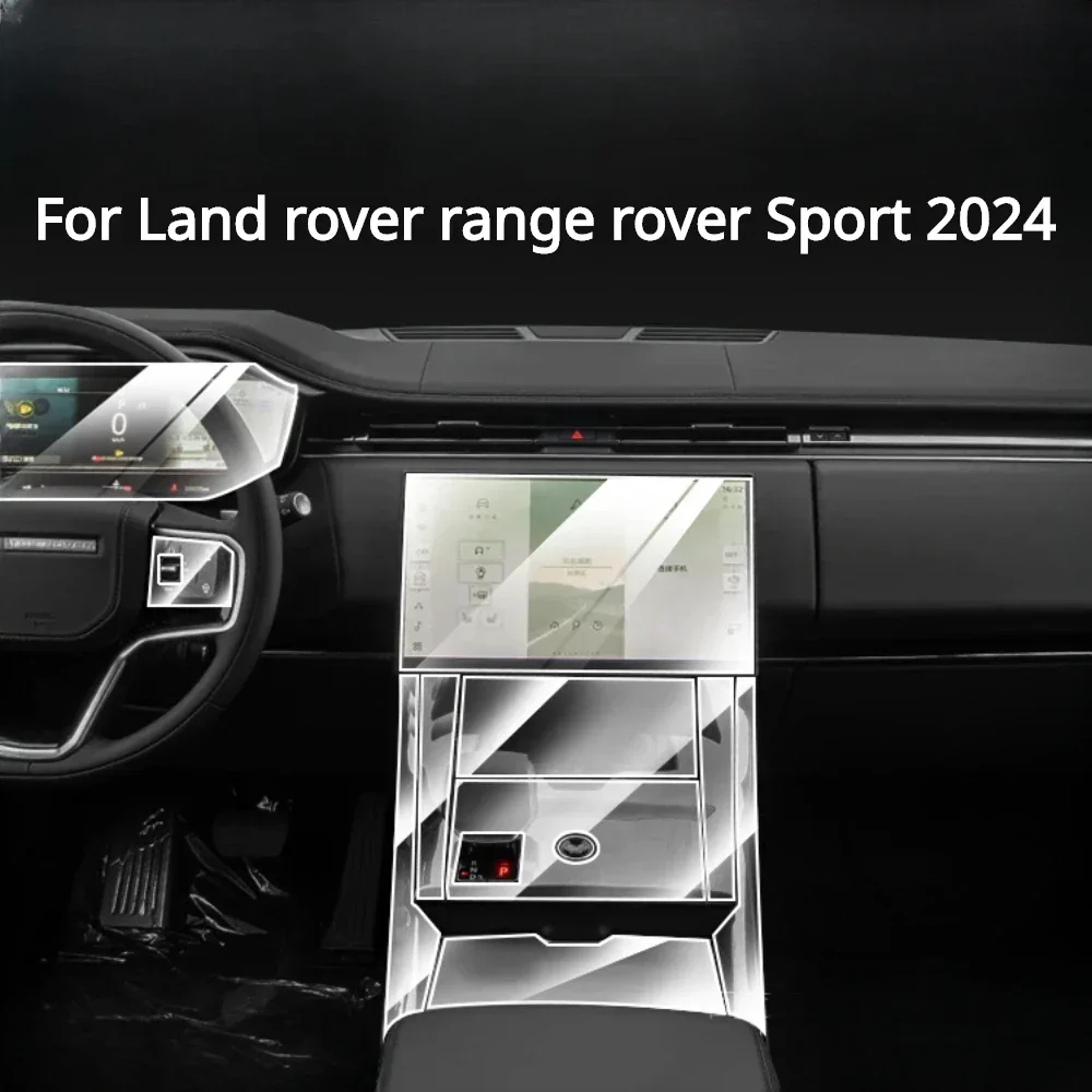 

Защитная пленка для Land Rover Range Rover Sport 2024, аксессуары для салона автомобиля, прозрачная наклейка на панель шестерни из ТПУ, наклейка на центральную консоль