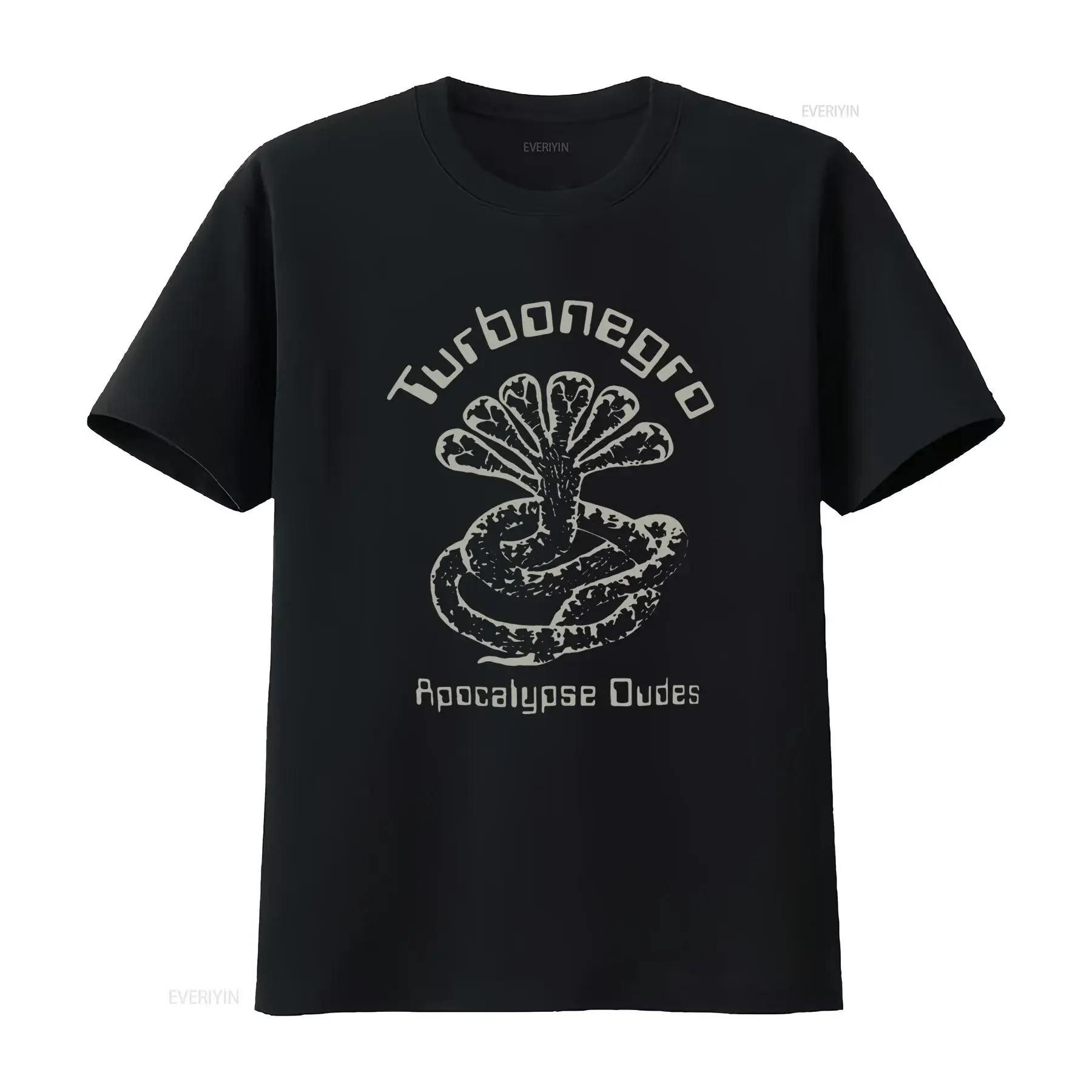 TURBONEGRO Apocalypse Dudes Snake Print T Shirt for Rock Band Fan  vintage Washed streetwear Soft Comfortable Casual