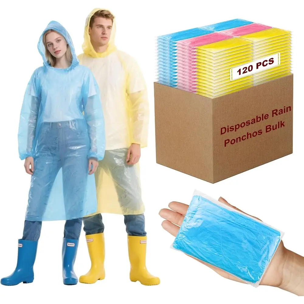 

Одноразовые дождевики twoworld, 120 шт., оптом для женщин, мужчин, детей, для путешествий, кемпинга, походов