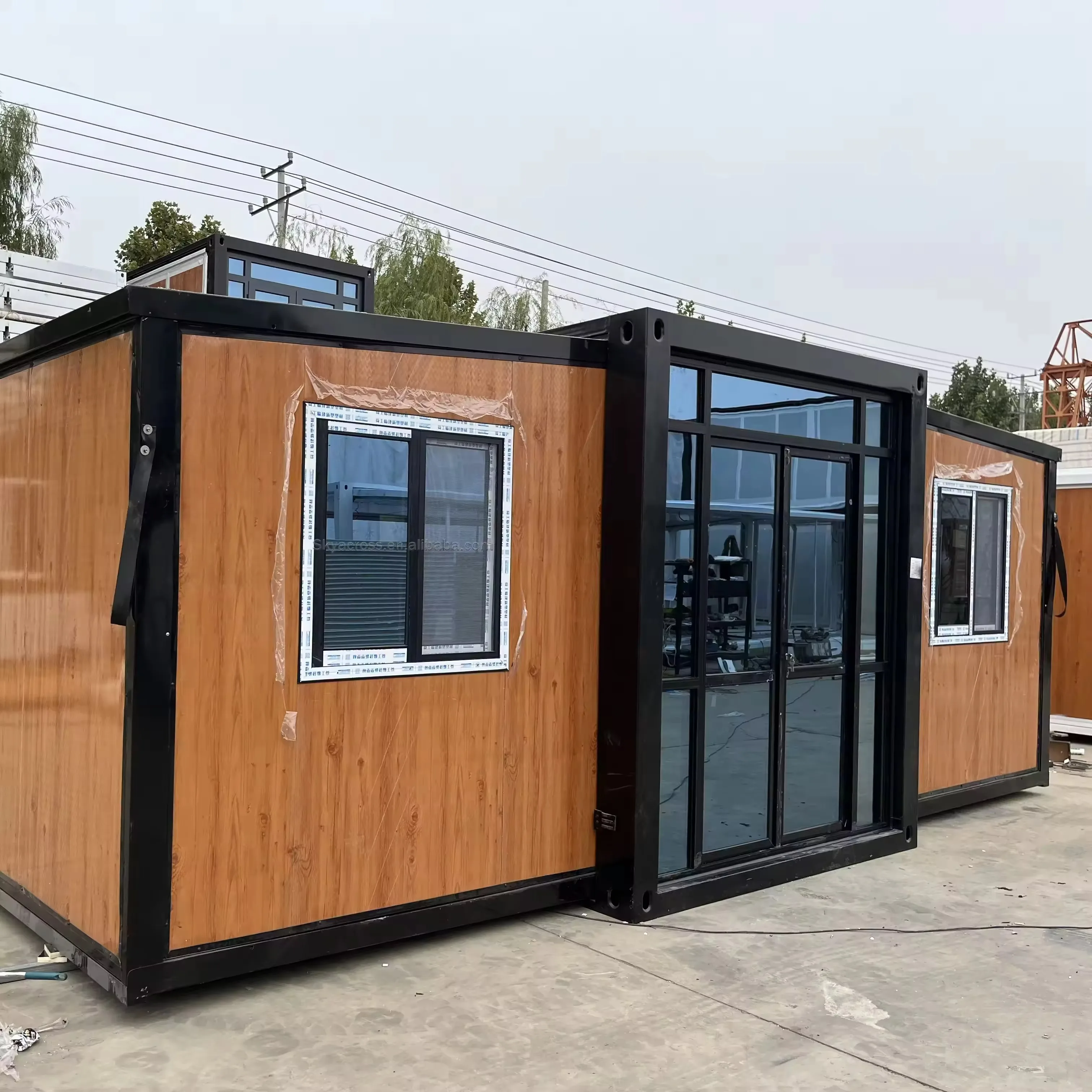 Factory Double-Wing Foldable Assembling Movable Residential Container Houses Expandable Expansion Box For Comfortable Living