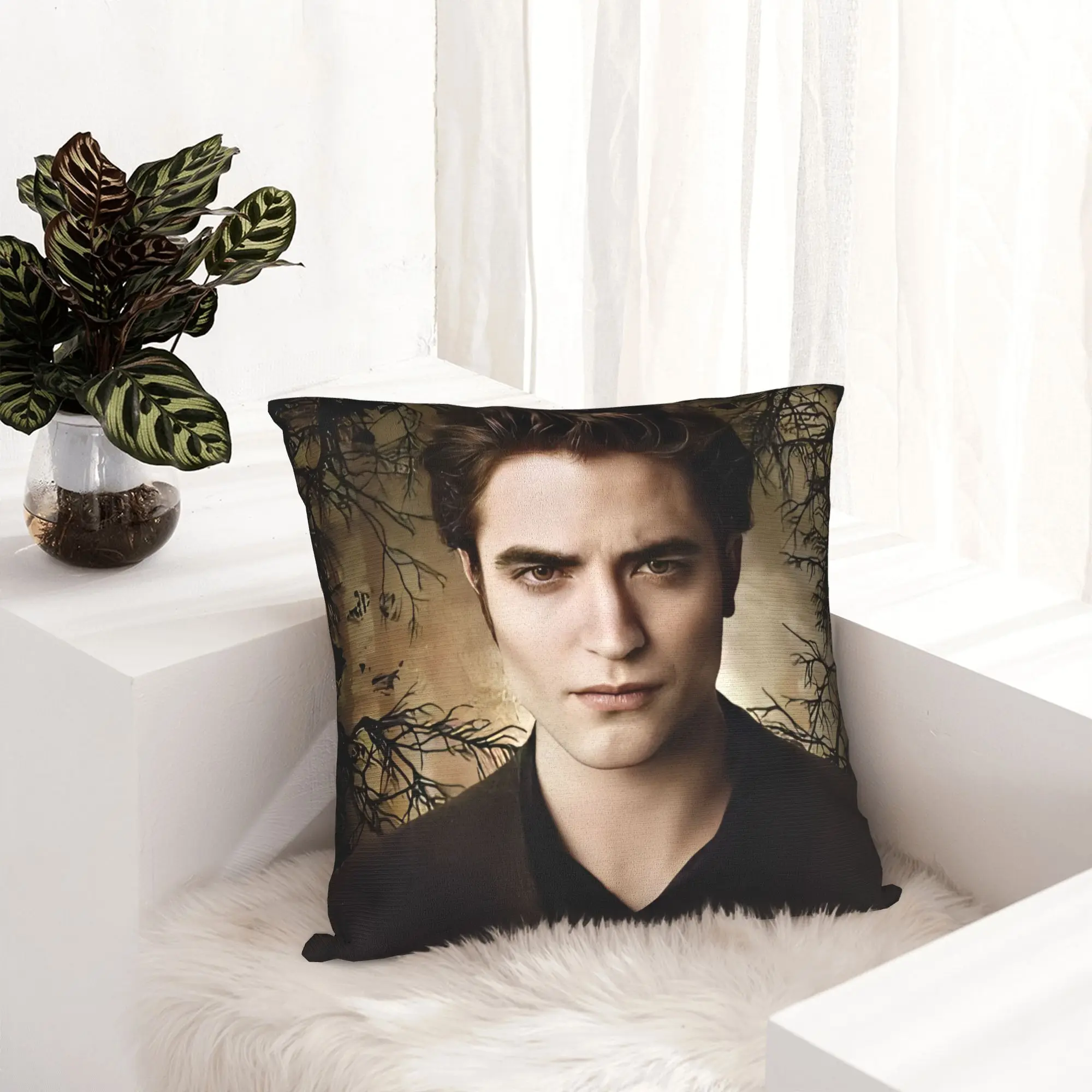 Twilight Edward Pillowcase Double-sided Printing Cushion Cover Decorations  Pillow Case Cover Bedroom Square