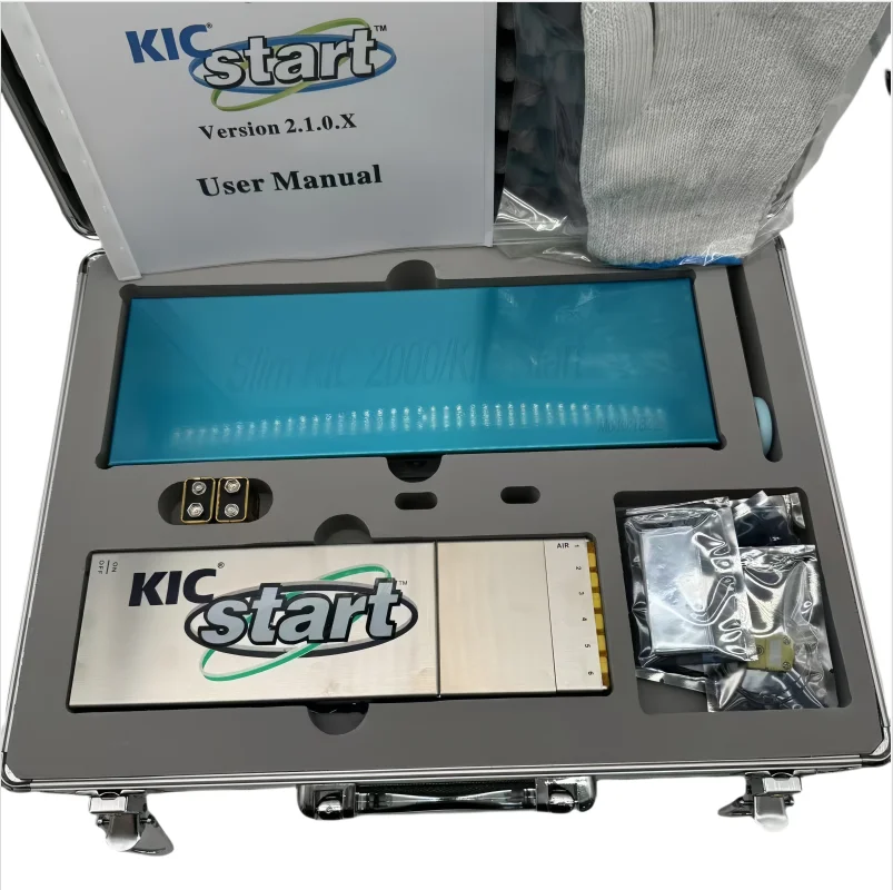 6channel Curve of KIC START Slim Reflow Soldering Temperature Measuring Instrument Reflux Furnace Profiler