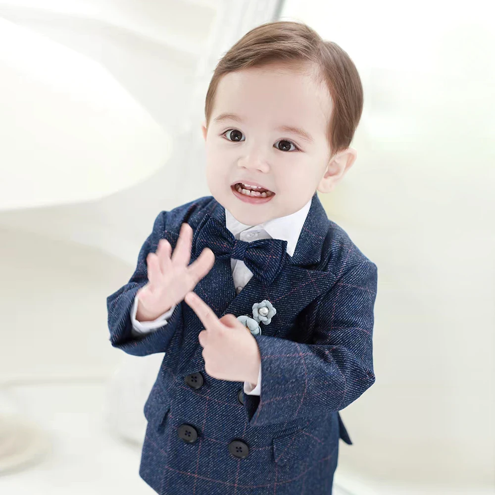 2024 new Coat Boys Suits For Weddings Kids Prom Party Clothes For Little boy Children Clothing Sets Boy Classic Costume Dress