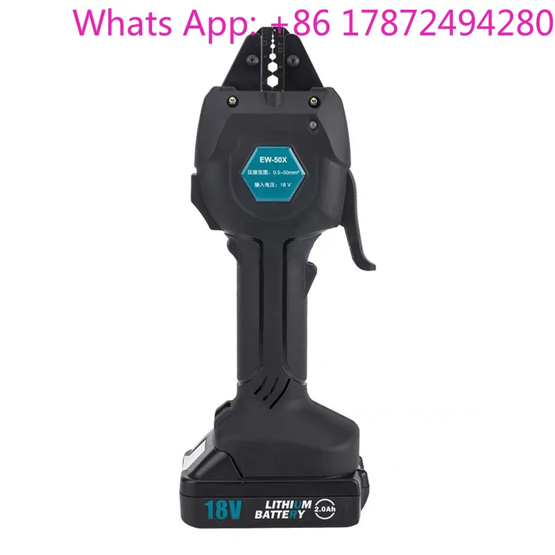 052818V Rechargeable Crimping 16KN Electric Crimping Tool, Terminal Pre-insulated Tube Type Bare Terminal Crimping