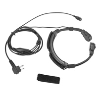 Throat Mic Miniphone Covert Acoustic Tube Earpiece Headset for Motorola Two Way Radio