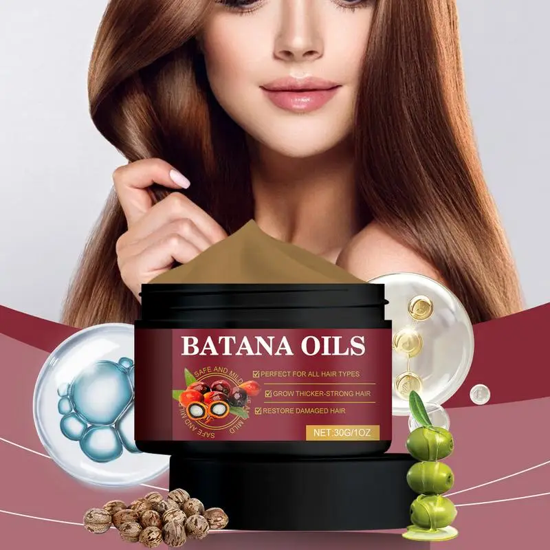 Natural BatanaOil For Hair Growth Authentic Cold Pressed Organic Sebi BatanaOil Mask Unrefined Hair Growth Oil