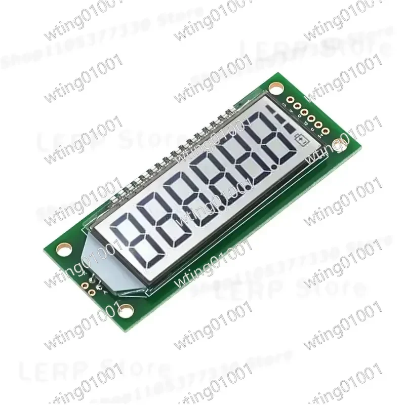 for HT1621 2 Pack MCU Driver Board with 6 Digit 8 Character Segment Display Module Featuring 3 Wire SPI Interface and Bright