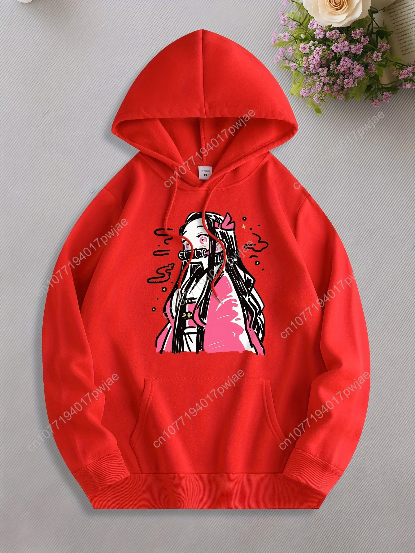 [Trendy Anime Hoodie] Trendy Anime Graphic Hoodie for Men | Casual Drawstring Hooded Sweatshirt with Kangaroo Pocket, Comfortabl